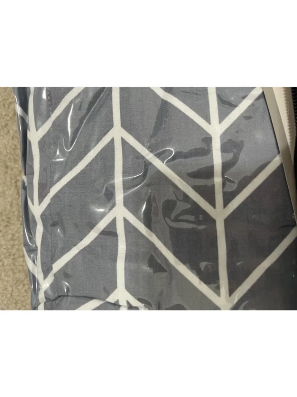 Ico Puca Shopping Cart Cover For Baby Large Grey Arrow Print Reversible